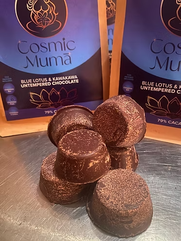 Blue Lotus & Kawakawa Untempered Chocolate